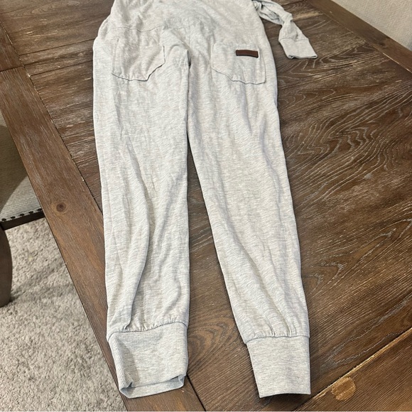 Naketano Light Gray Hooded Romper with Rope Drawstring - Picture 13 of 13